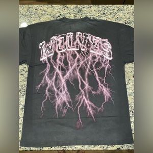 THUNDER "PREMIUM VINTAGE" OVERSIZED TEE IN WOLF GRAY/LIGHT MAUVE